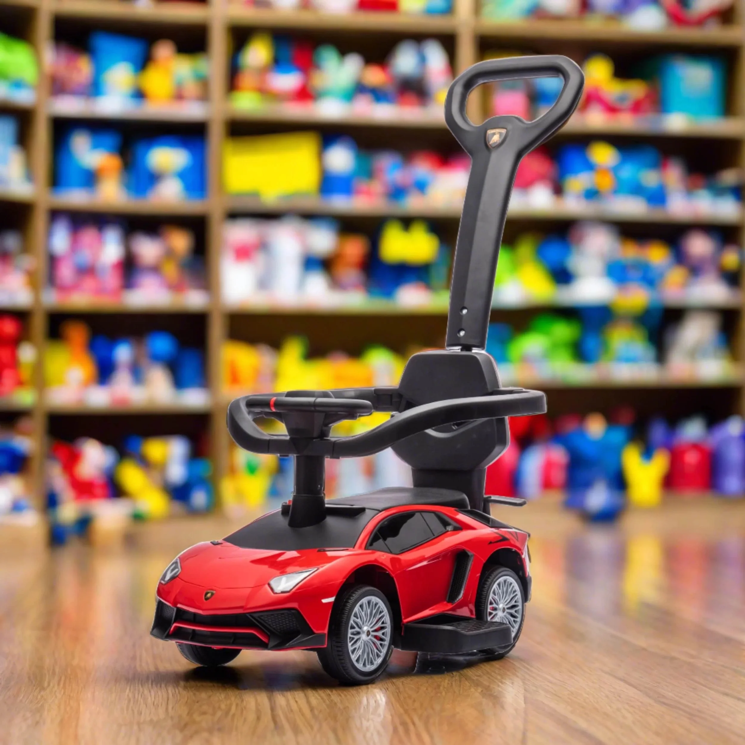 Lamborghini 3-in-1 Kids Push Ride On Toy Car - Curated Treasures Market