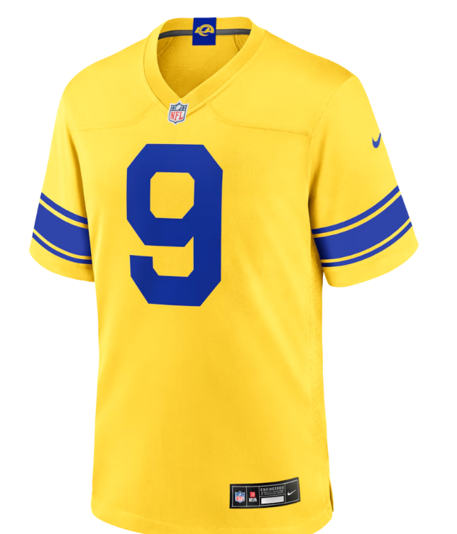 Men's Los Angeles Rams Matthew Stafford Nike Classic Sol  Jersey