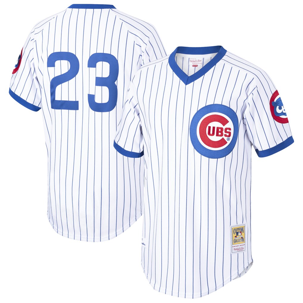Men's Chicago Cubs Ryne Sandberg White Cooperstown Collection 1987 Authentic Player Jersey