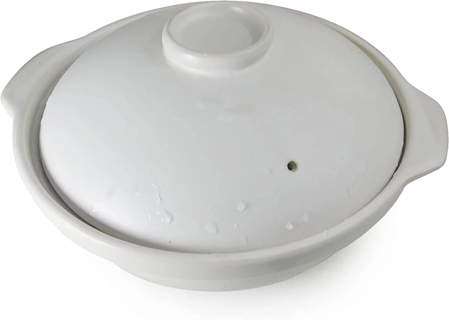 Casserole Clay Pot Heat-resistant Premium Ceramic Bowls Lid Cooking Soup Black White (Black 60oz) - Curated Treasures Market