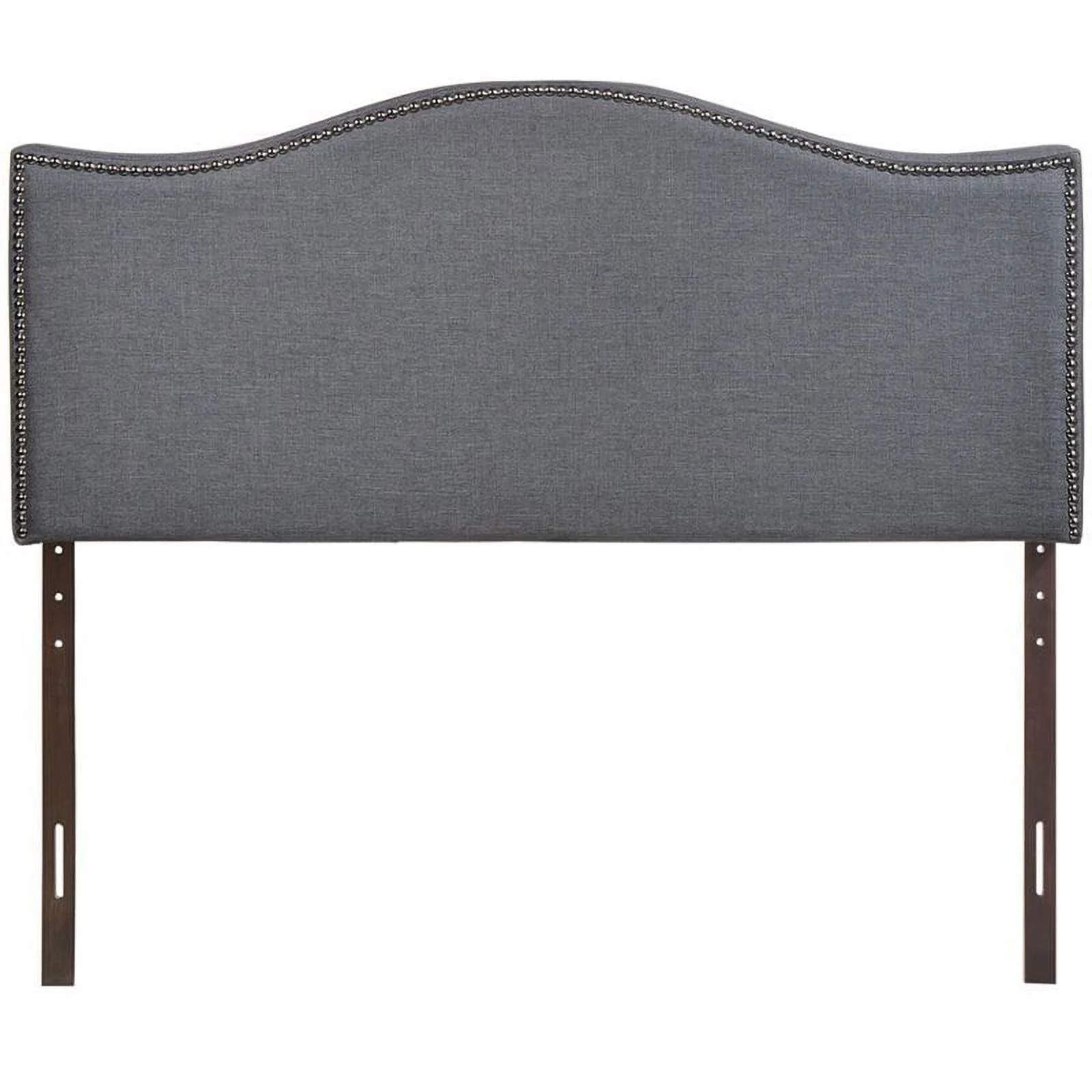 Rosebery Kids Upholstered Queen Panel Headboard in Smoke