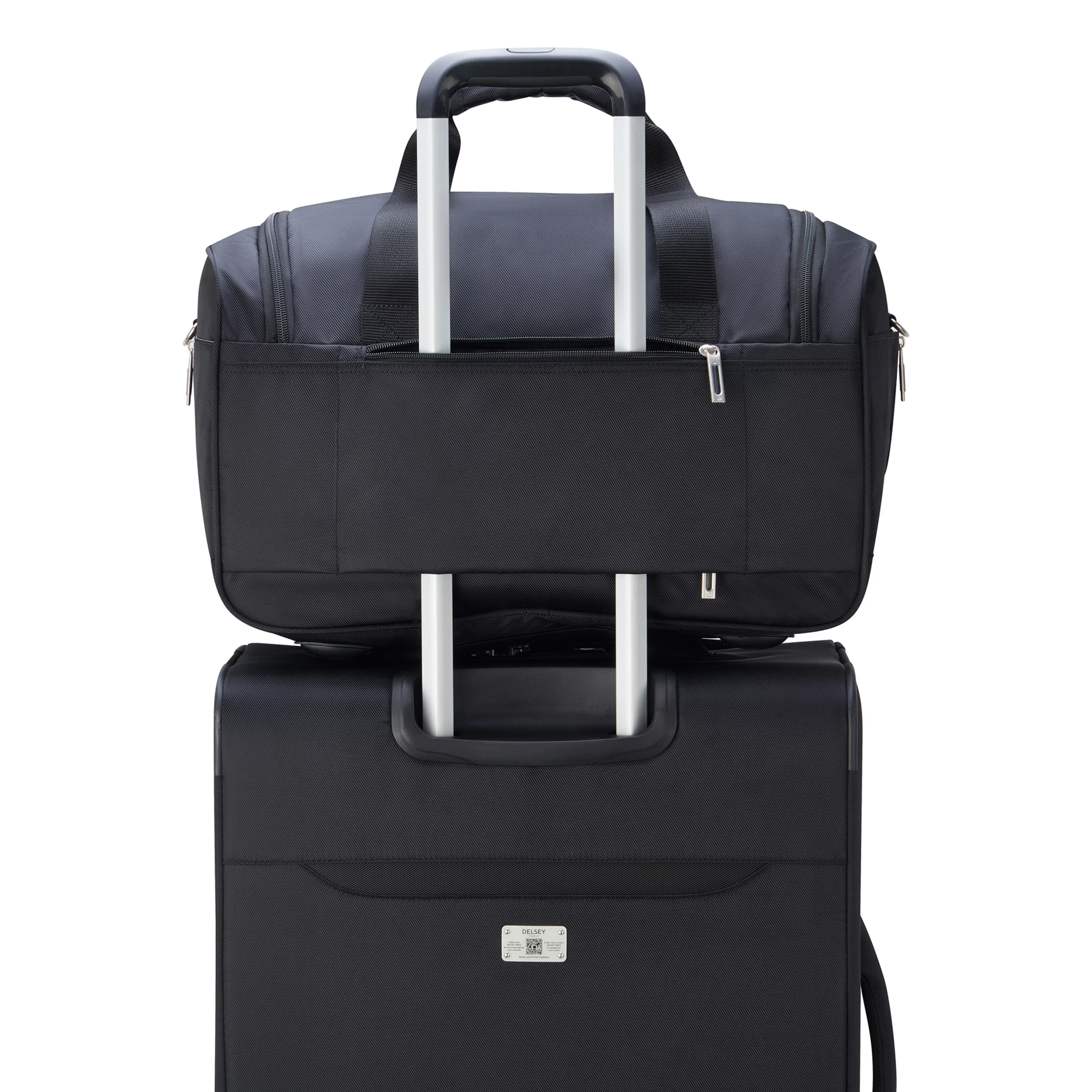 DELSEY PARIS Sky Max 2.0 2-Piece Softside Luggage Set with Duffle, Black - Curated Treasures Market