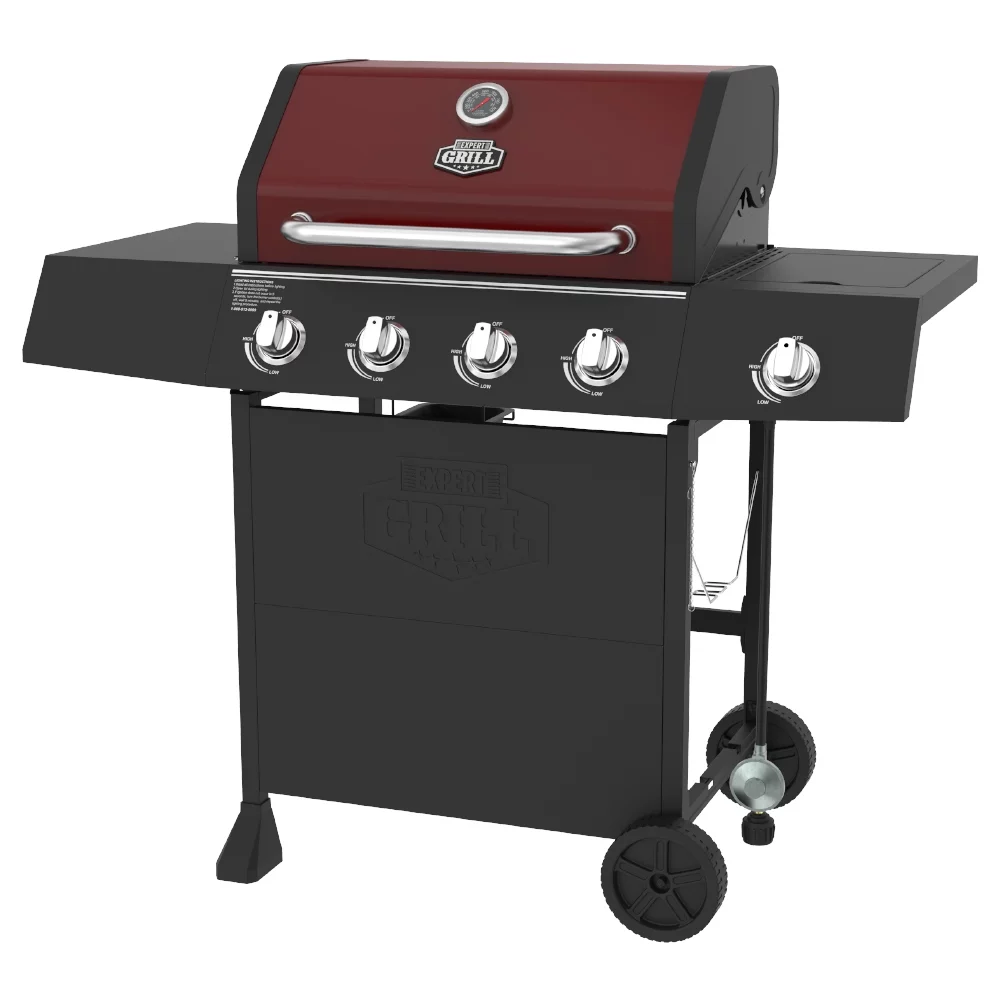 Expert Grill 4 Burner with Side Burner Propane Gas Grill in Blue