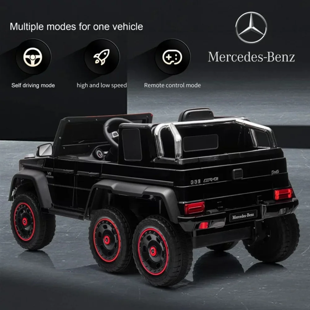 Spoway 24V Benz Ride-on Truck, Kids Ride on Cars with Remote , 6 Wheel,3 mph
