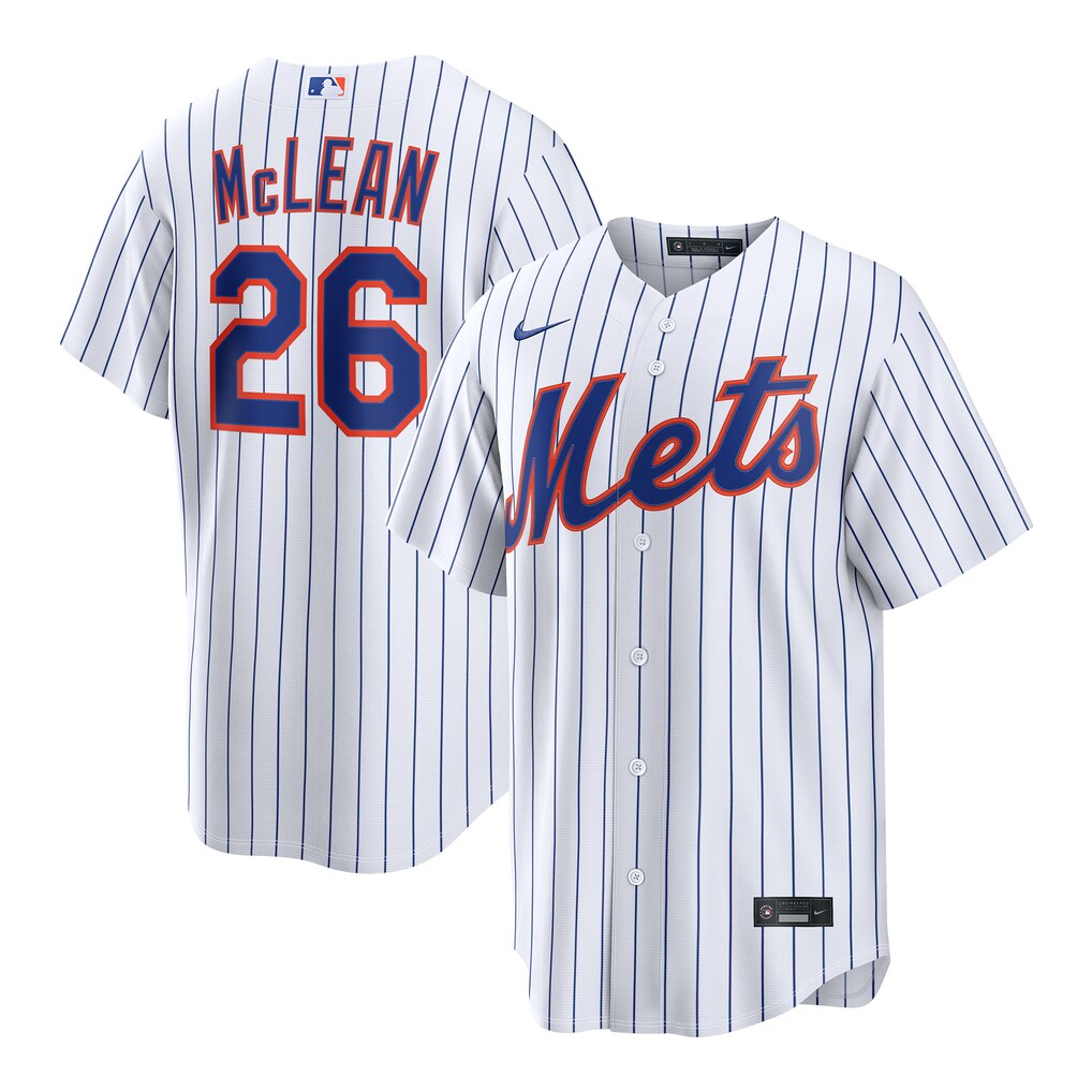 Men's New York Mets Nolan McLean Nike White Home Replica Jersey