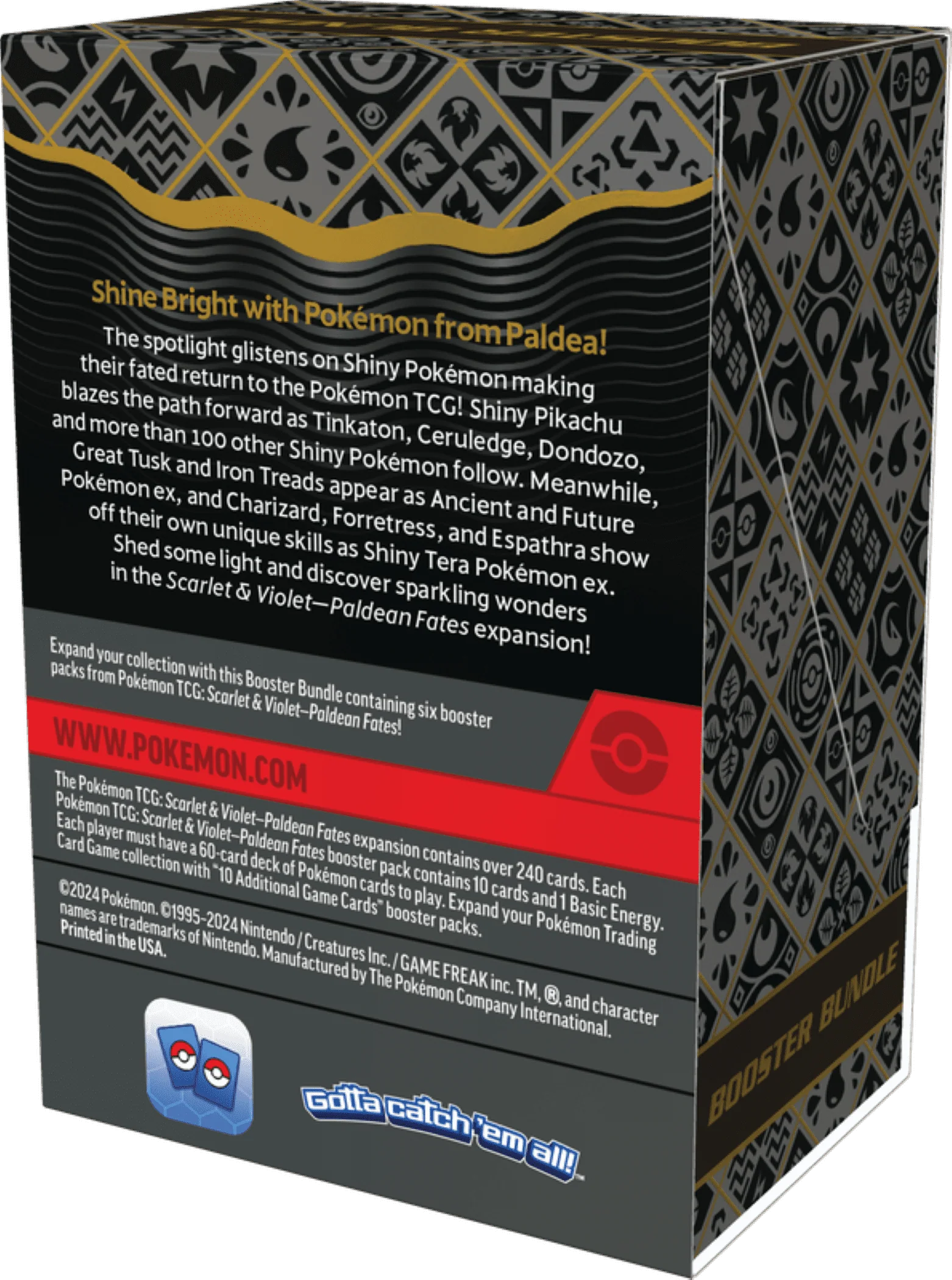 Pokemon Trading Card Games SV4.5 Paldean Fates Booster Bundle