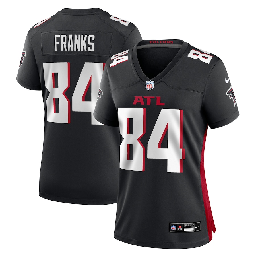 Women's Atlanta Falcons Feleipe Franks Nike Black Team Game Jersey