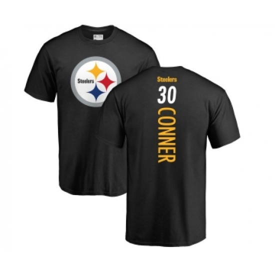 Football Pittsburgh Steelers #30 James Conner Black Backer T-Shirt