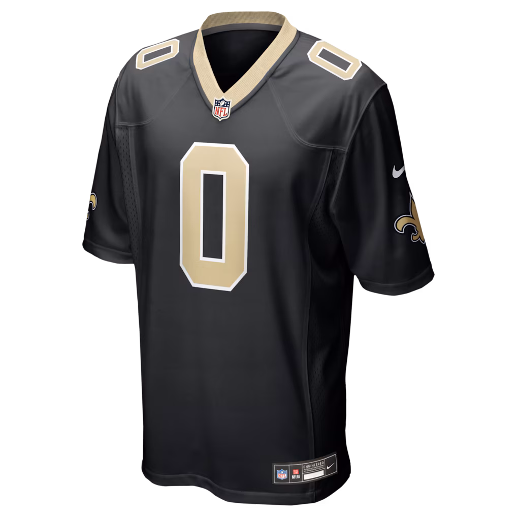 Men's New Orleans Saints Jordyn Tyson Nike Black 2026 NFL Draft First Round Pick No. 8 Team  Jersey