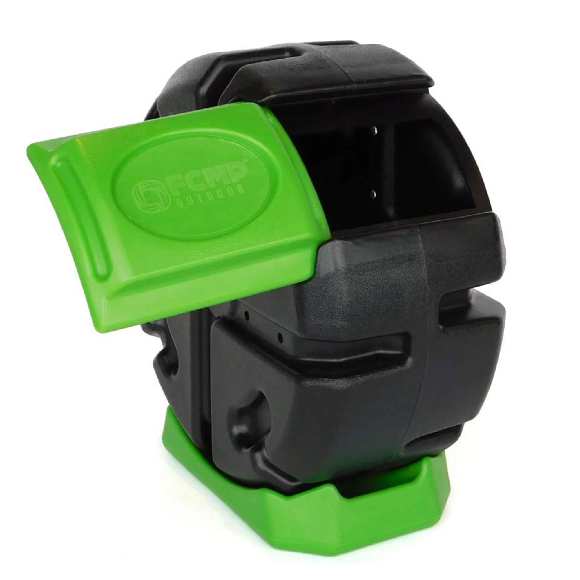 FCMP Outdoor Half Size 19 Gallon Plastic Rolling Compost Tumbler Bin, Green - Curated Treasures Market