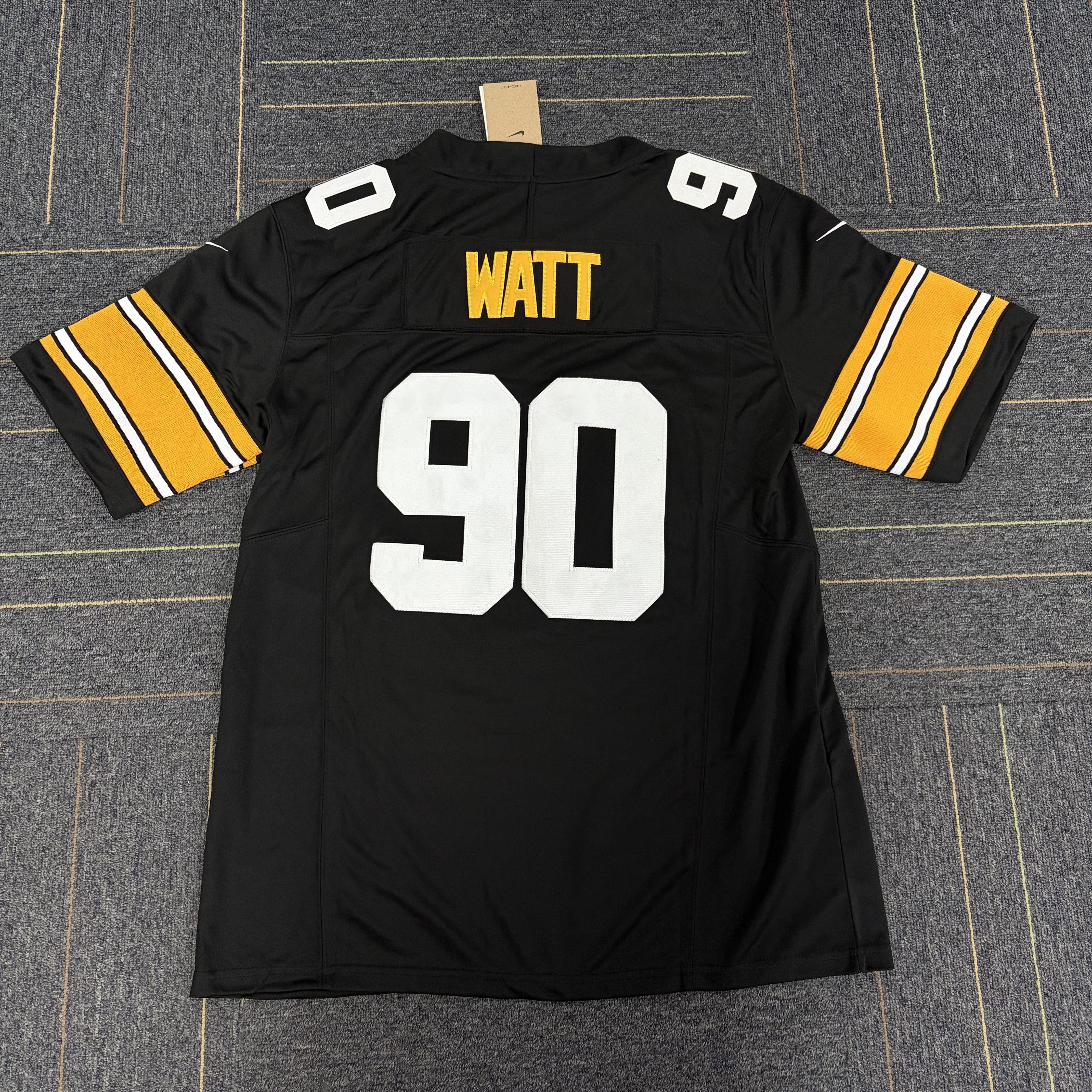 Men's Pittsburgh Steelers T.J. Watt Nike Black Vapor F.U.S.E. Limited Jersey