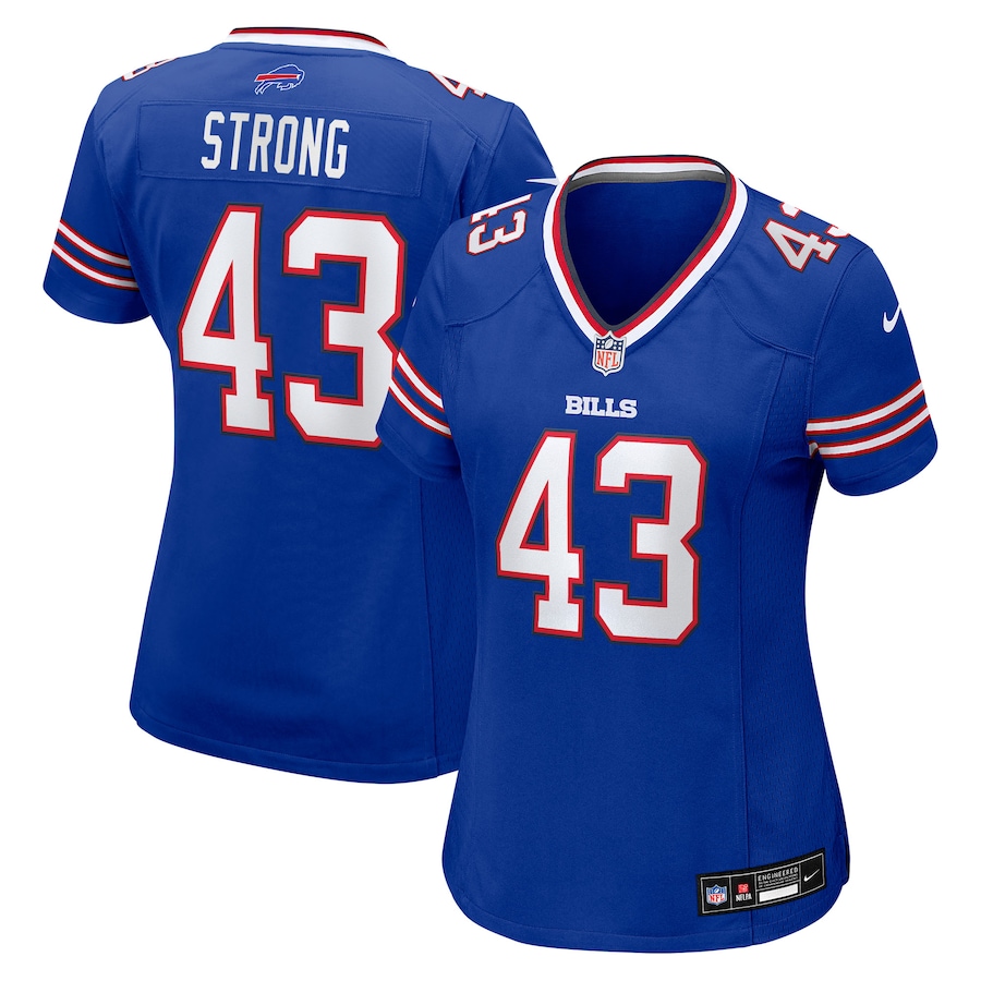 Women's Buffalo Bills Dorian Strong Nike Royal Team Game Jersey