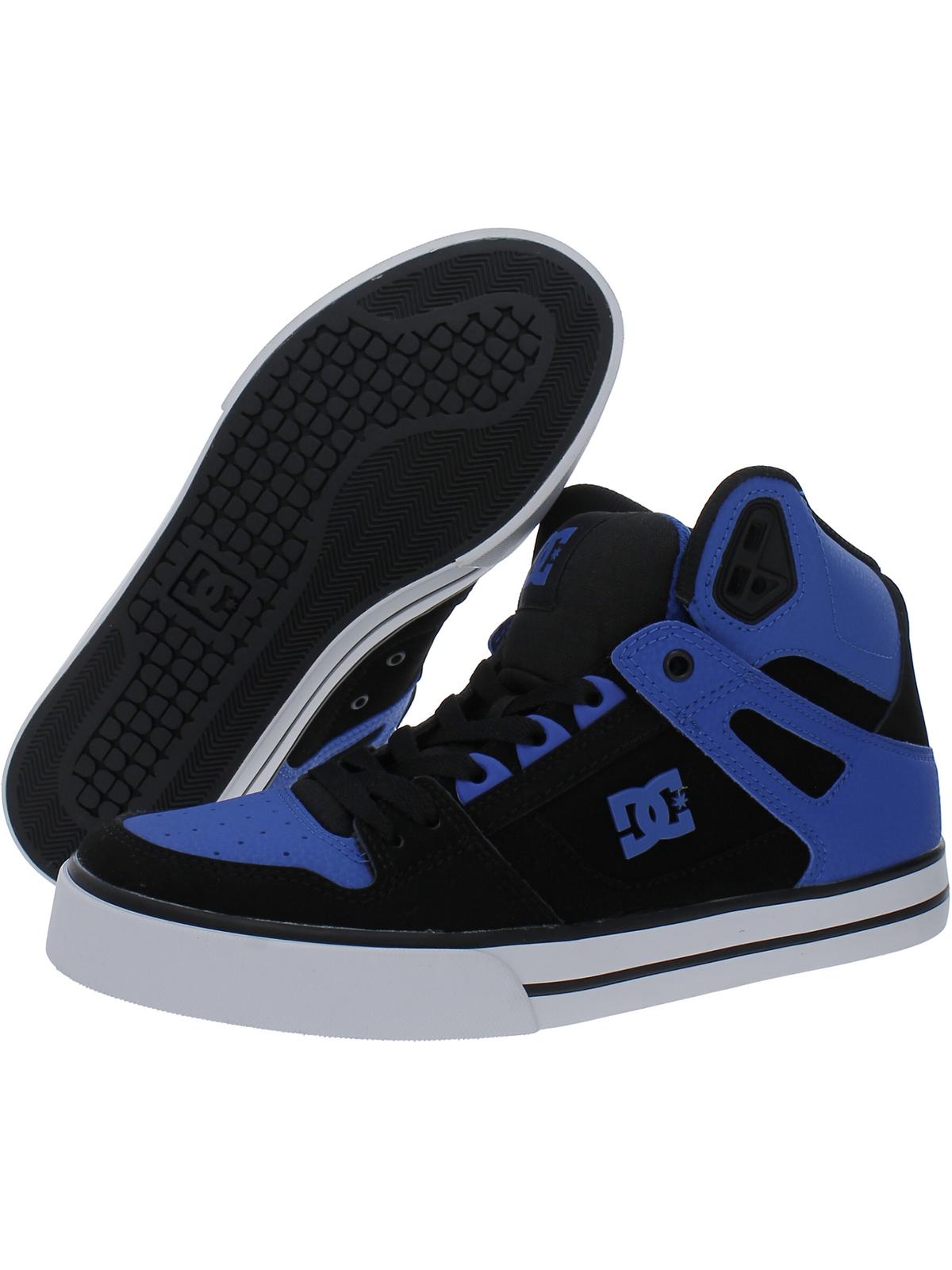 DC Mens Pure High-Top WC Leather Skate Shoes - Curated Treasures Market