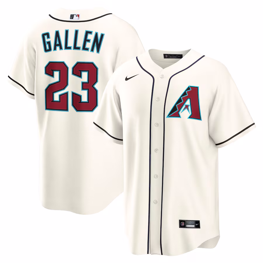 Youth Arizona Diamondbacks Zac Gallen Nike Cream Home Replica Jersey