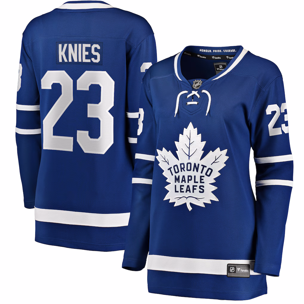 Women's Toronto Maple Leafs Matthew Knies Fanatics Blue Home Breakaway Jersey