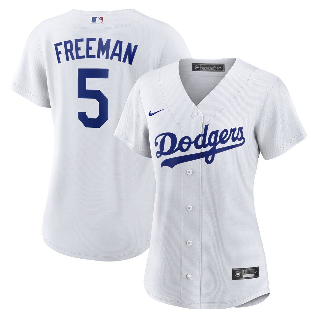 Women's Los Angeles Dodgers Freddie Freeman Nike White Home Replica Jersey