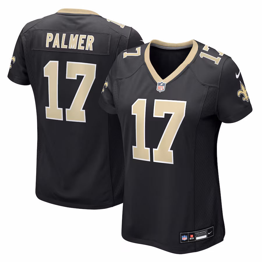 Women's New Orleans Saints Trey Palmer Nike Black Team Game Jersey