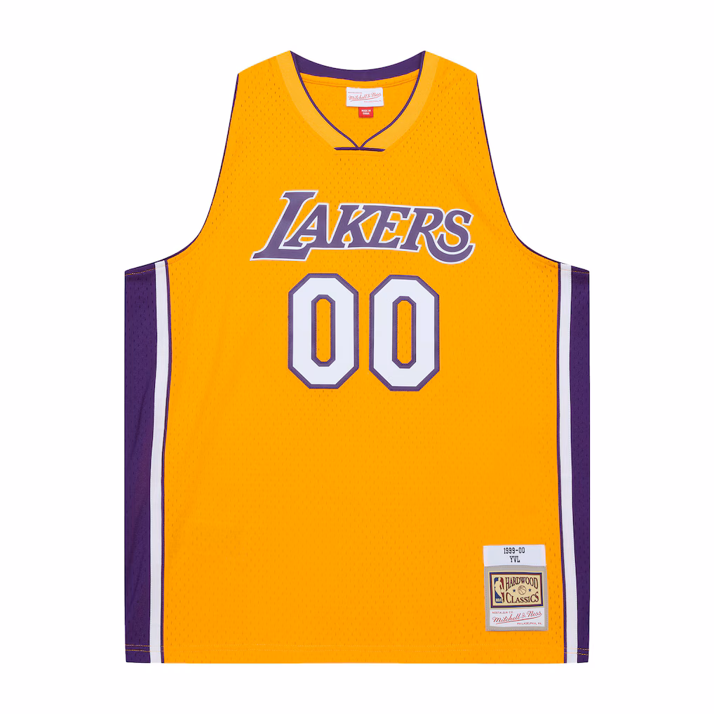 Men's Los Angeles Lakers Mitchell & Ness x Playboi Carti Gold 1999-00 Swingman Jersey