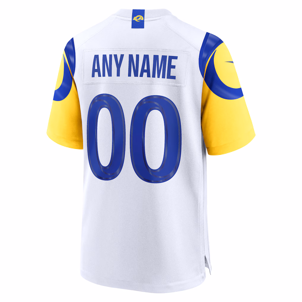 Men's Los Angeles Rams Nike White Custom Game Jersey