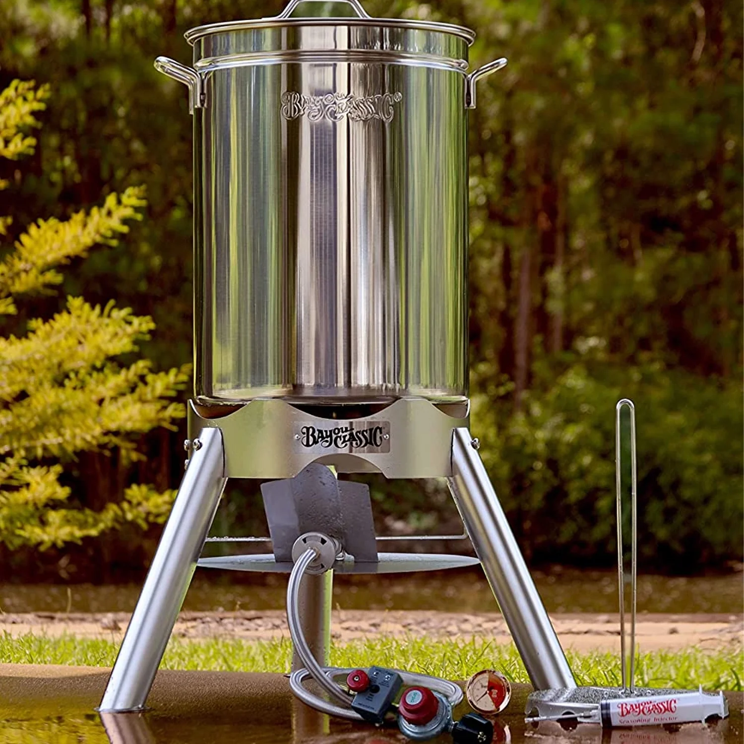 Bayou Classic 200-440 44 qt. Stainless Steel Turkey Fryer Kit