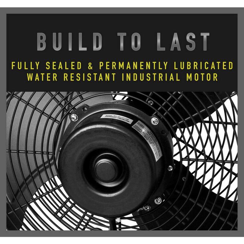 14 in. 3 Speed Wall Mount Outdoor Waterproof Fan