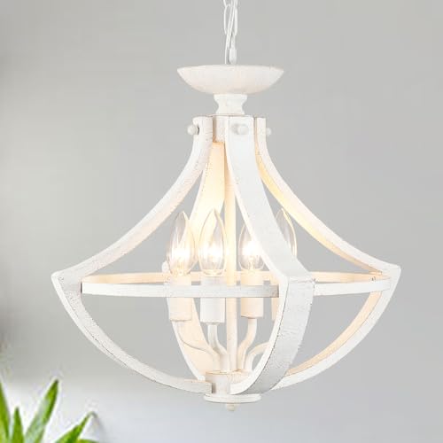 MRHYSWD Farmhouse Chandelier Light Fixture Modern Pendant Light Fixtures Dining Room Chandeliers Adjustable Height Hanging Light Fixtures for Living Room, Foyer, Kitchen Island, Bedroom, Hallway