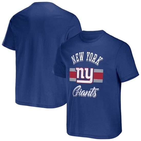 Men's New York Giants Blue X Darius Rucker Collection Stripe T Shirt