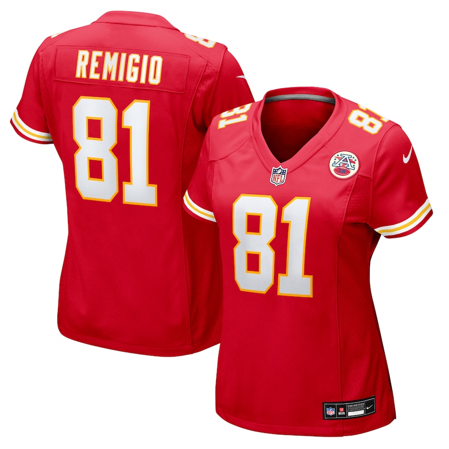 Women's Kansas City Chiefs Nikko Remigio Nike Red Team Game Jersey