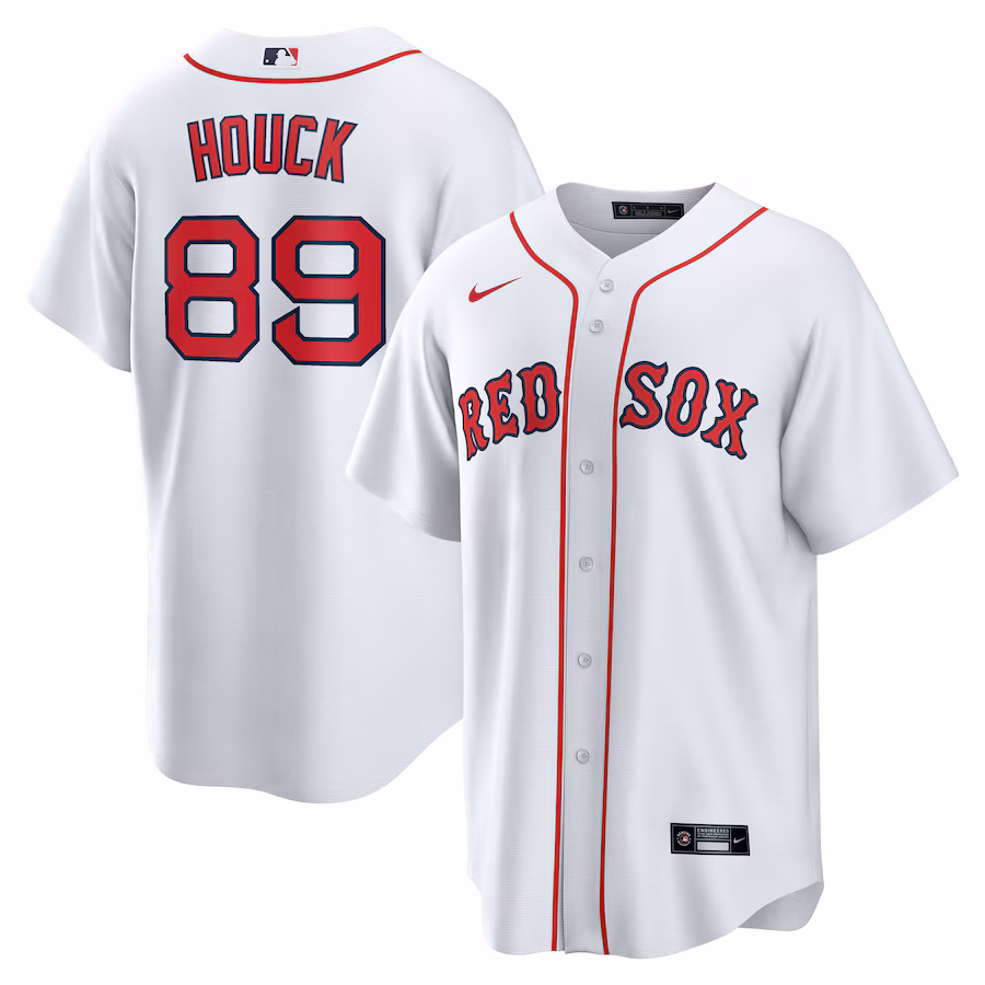 Men's Boston Red Sox Tanner Houck Nike White Home Replica Jersey