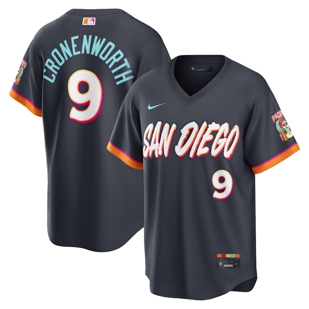 Men's San Diego Padres Jake Cronenworth Nike Obsidian 2026 City Connect Stadium Jersey
