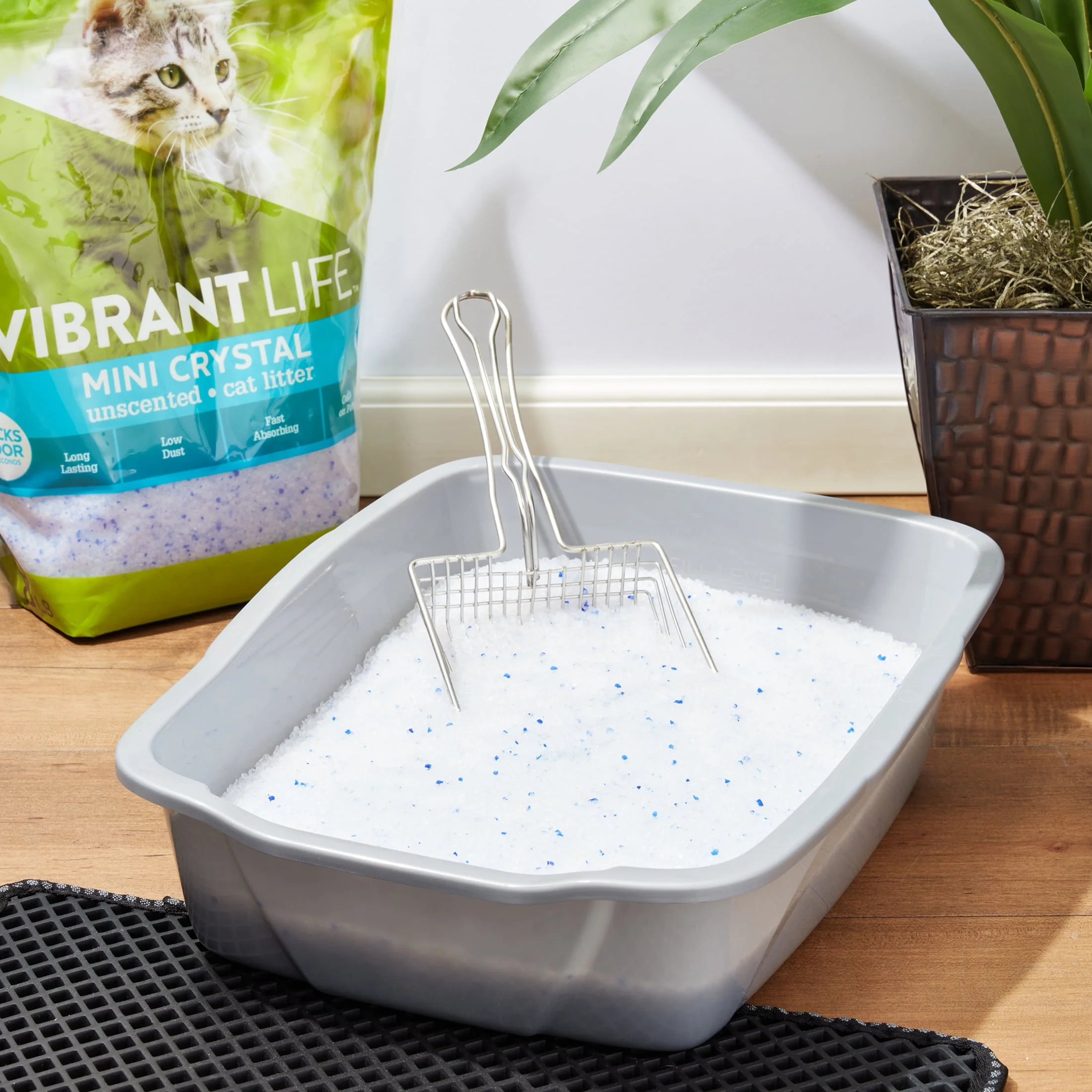 Vibrant Life Mini Crystal Unscented Cat Litter, 8 lb