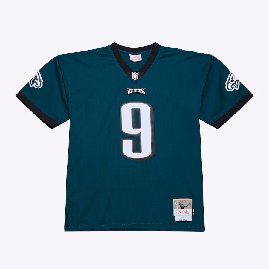 Men's Philadelphia Eagles Nick Foles Mitchell & Ness Midnight Green Legacy Replica Jersey