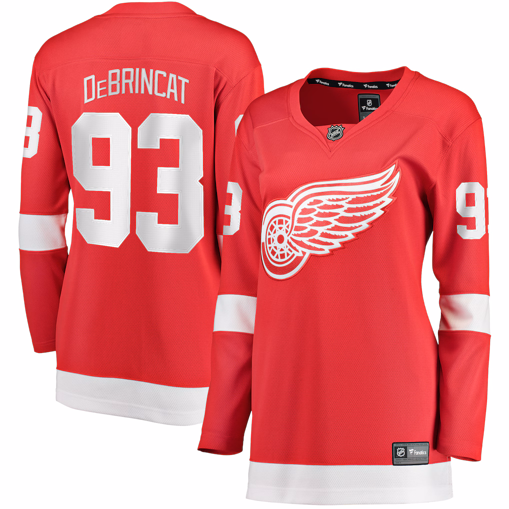 Women's Detroit Red Wings Alex DeBrincat Fanatics Red Home Breakaway Jersey