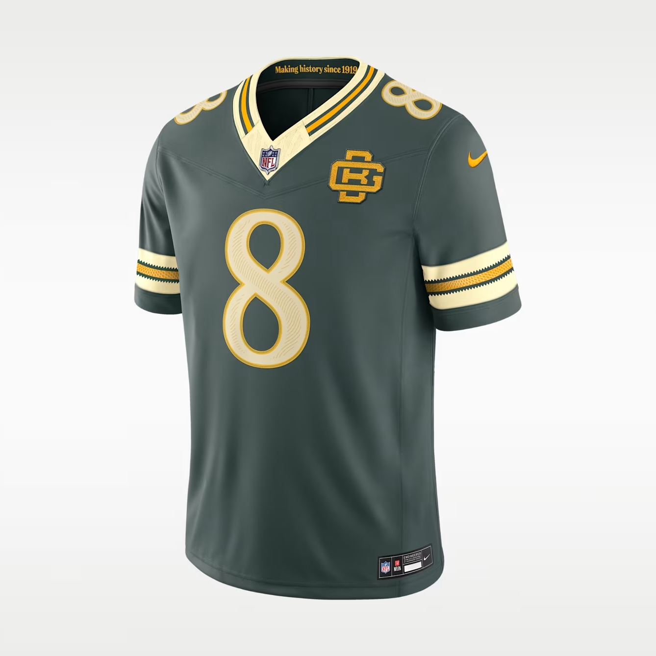 Men's Josh Jacobs Green Bay Packers Rivalries Collection Vapor F.U.S.E. Stitched Limited Jersey