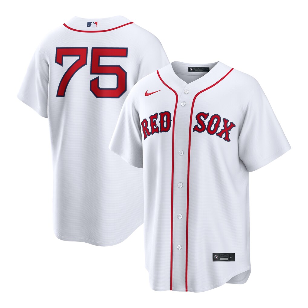 Men's Boston Red Sox Carlos Narváez Nike White Home Replica Jersey