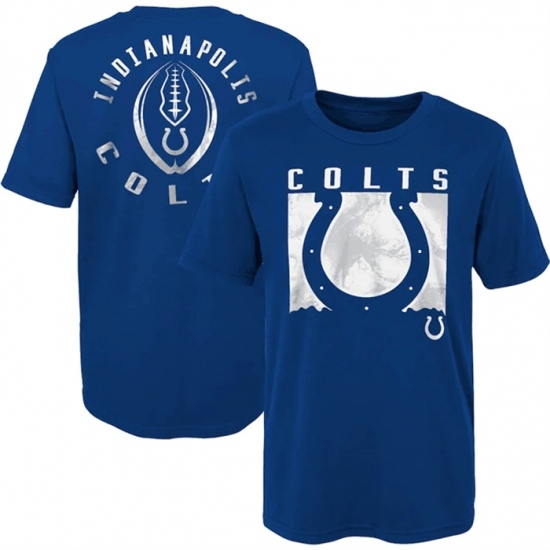 Men's Indianapolis Colts Blue Preschool Liquid Camo Logo T Shirt