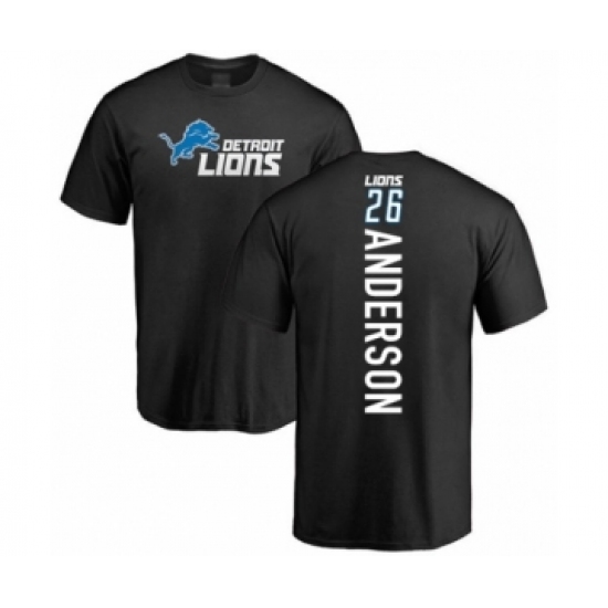 Football Detroit Lions #26 C.J. Anderson Black Backer T-Shirt
