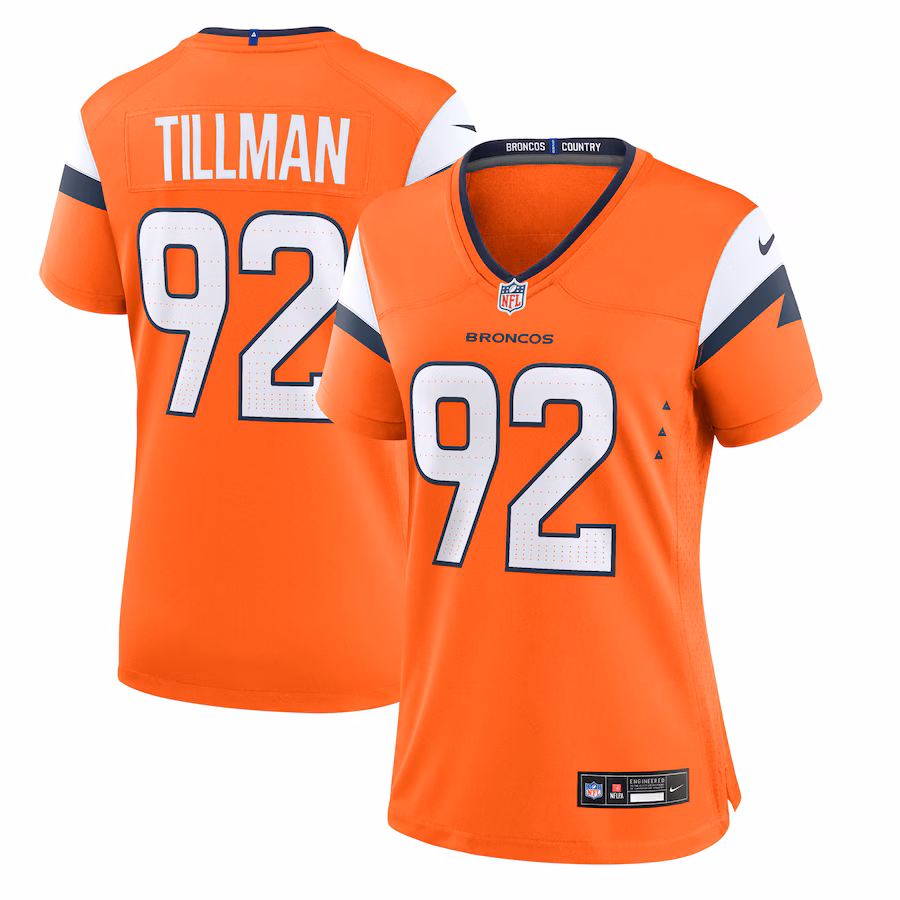 Women's Denver Broncos Dondrea Tillman Nike Orange Team Game Jersey