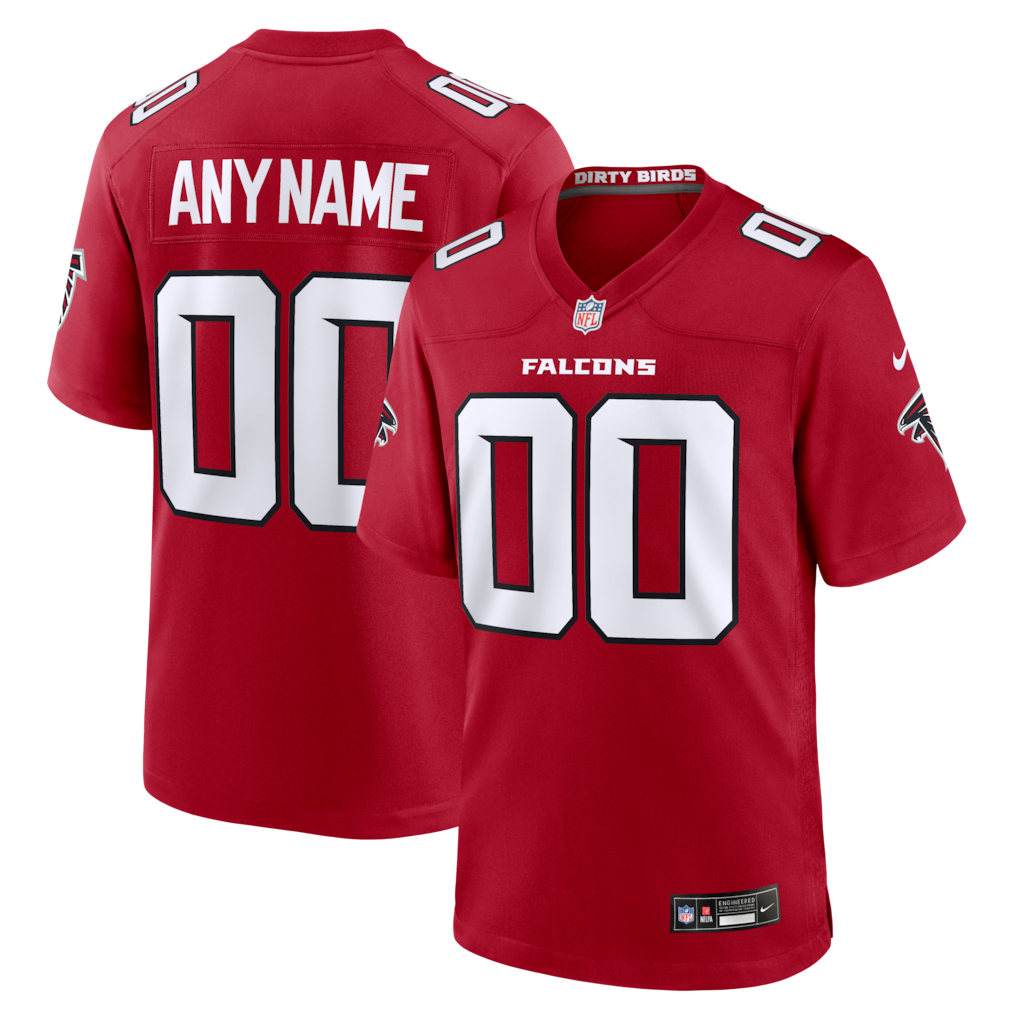 Men's Atlanta Falcons Nike Red Custom Game Jersey