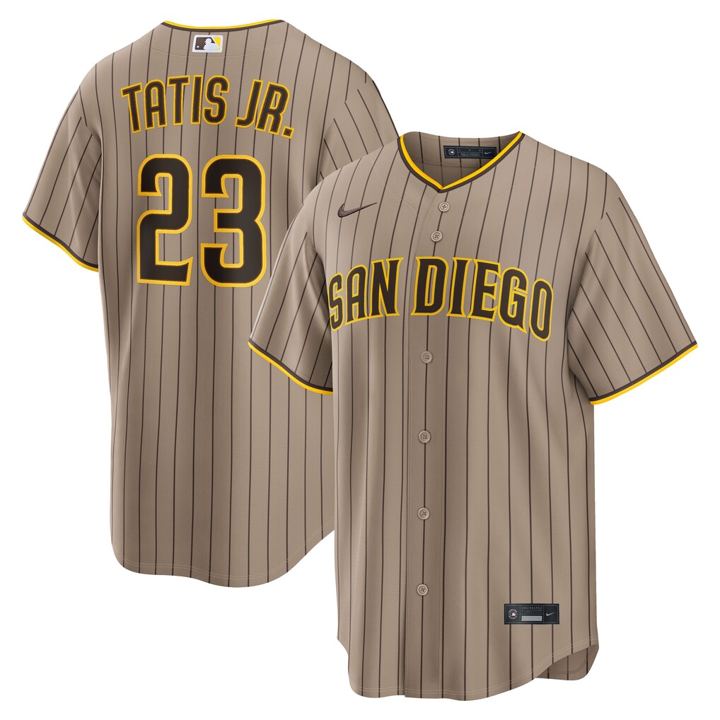 Men's San Diego Padres Fernando Tatis Jr. Nike Sand Alternate Replica Jersey