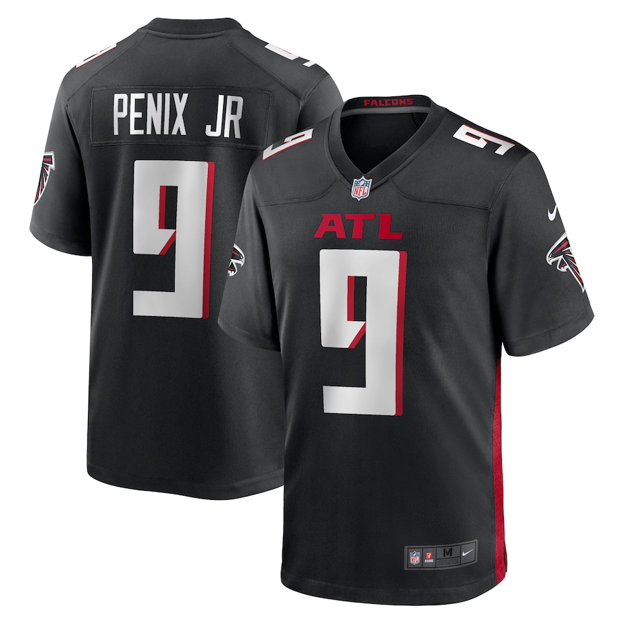 Men's Atlanta Falcons Michael Penix Jr. Nike Black  Player Game Jersey