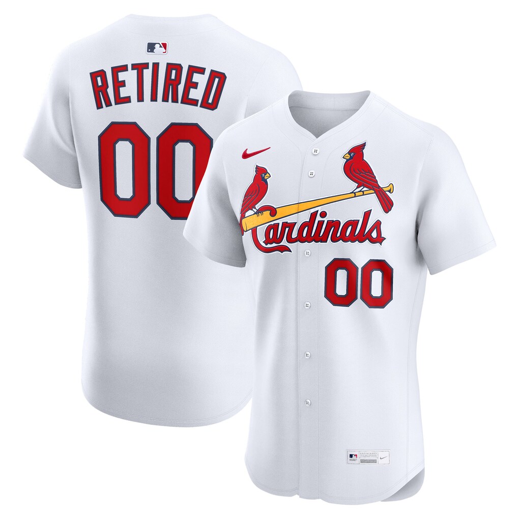Men's St. Louis Cardinals Nike White  Home Elite Pick-A-Player Retired Roster Jersey