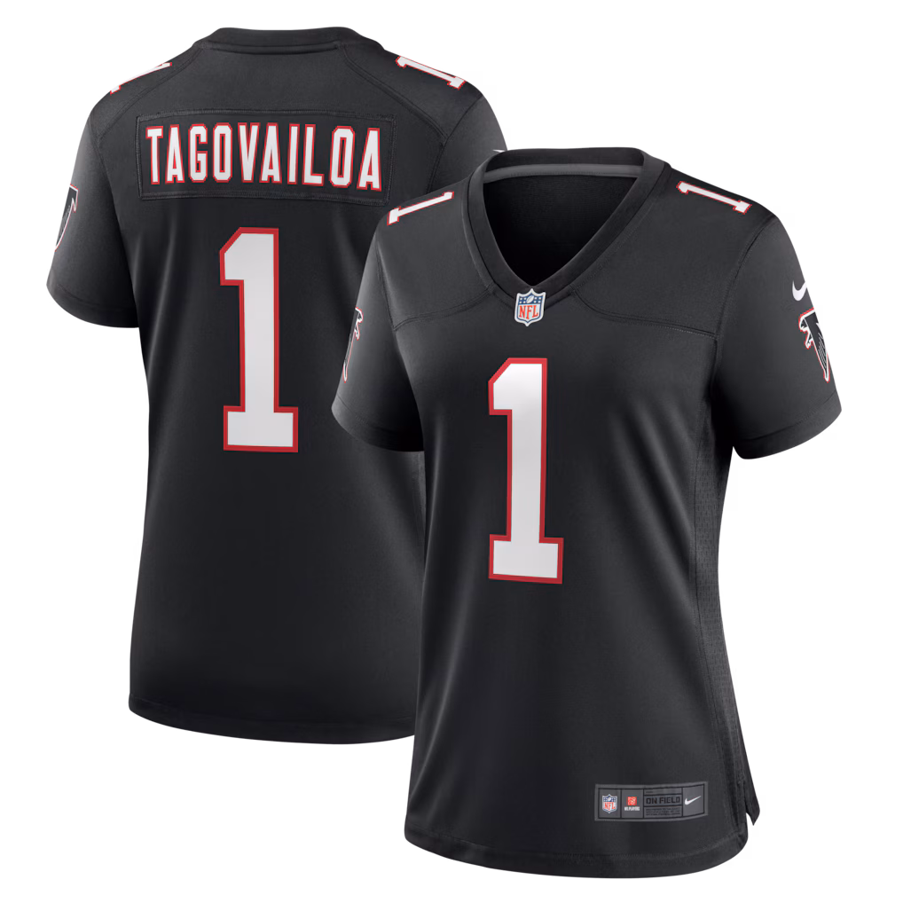 Women's Atlanta Falcons Tua Tagovailoa Nike Black Alternate Game Jersey