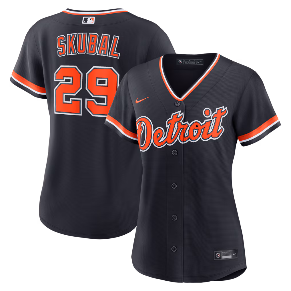 Women's Detroit Tigers Tarik Skubal Nike Navy Alternate Replica Jersey
