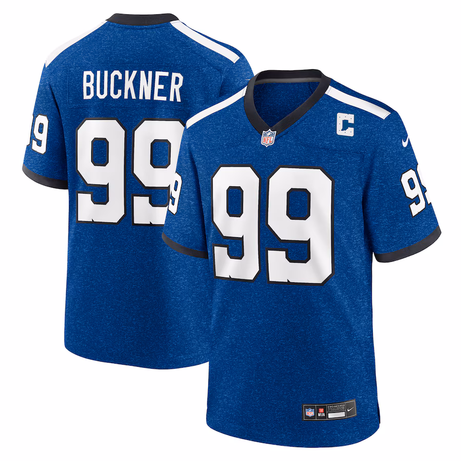 Men's Indianapolis Colts DeForest Buckner Nike Blue Alternate Game Jersey