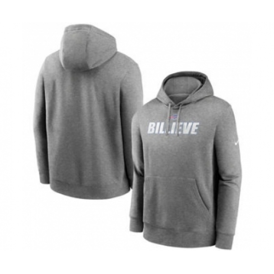 Men's Buffalo Bills Heathered Charcoal Fan Gear Local Club Pullover Hoodie
