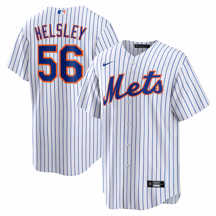 Men's New York Mets Ryan Helsley Nike White Home Replica Jersey