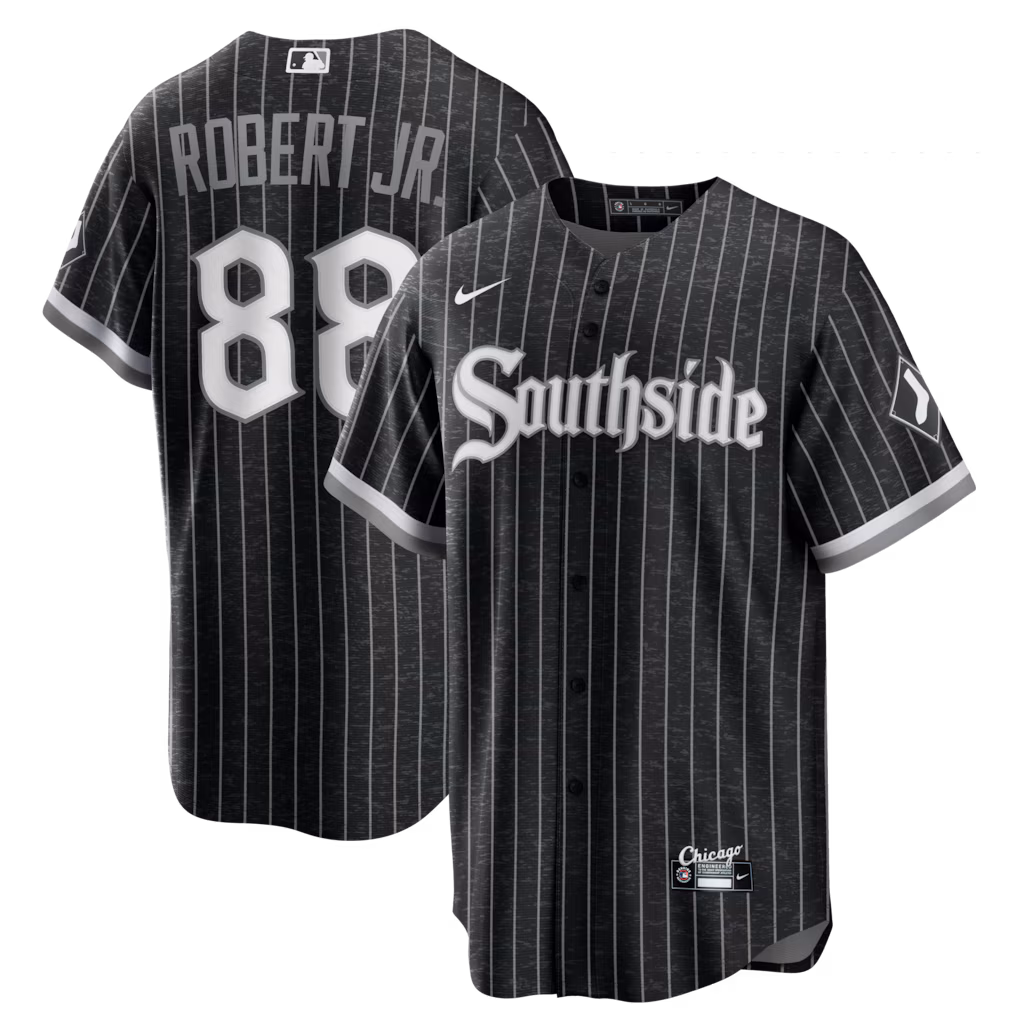 Men's Chicago White Sox Luis Robert Nike Black City Connect Replica Player Jersey