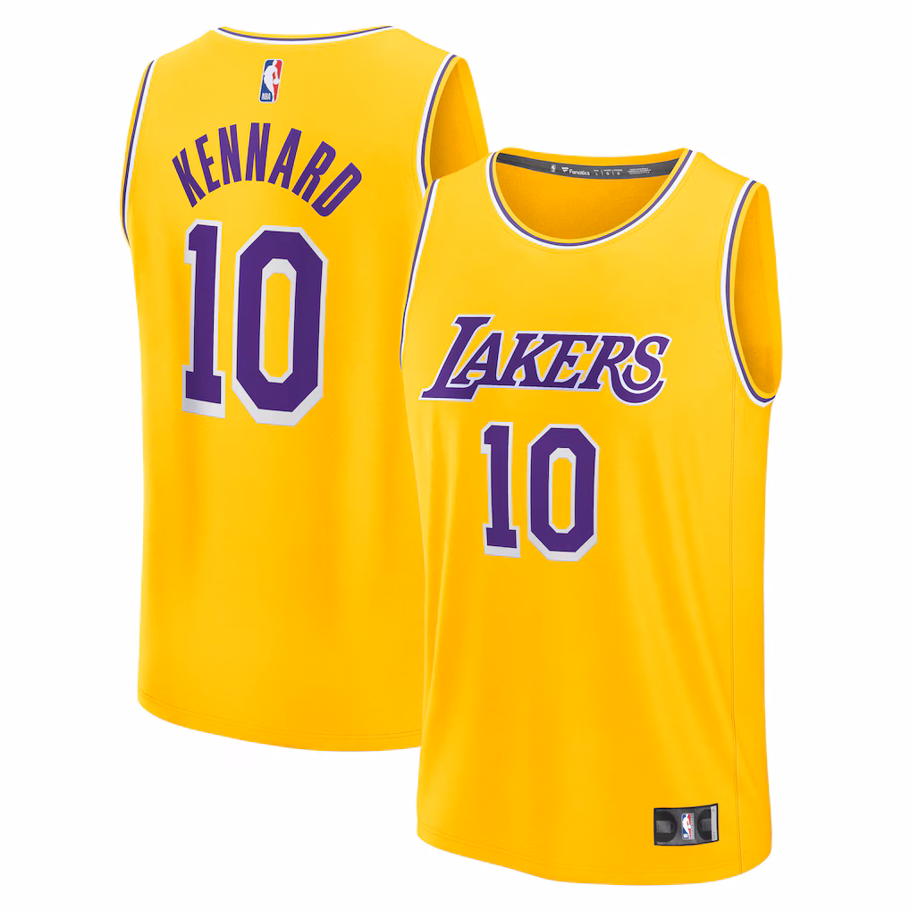 Men's Los Angeles Lakers Luke Kennard Fanatics Gold Fast Break Replica Jersey - Icon Edition
