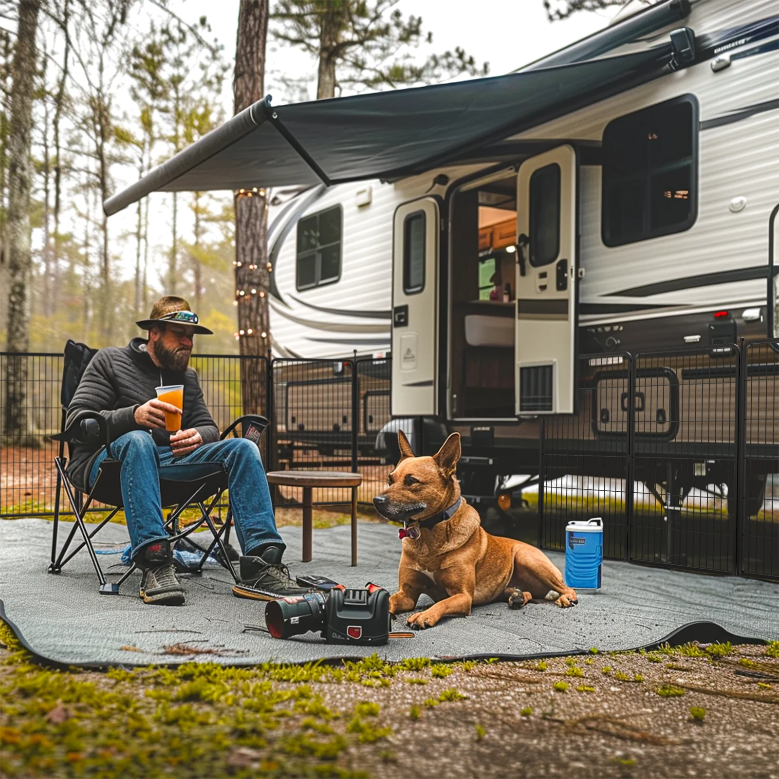 FXW Instant Dog Playpen Designed for RV Trips, 45